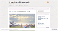 Desktop Screenshot of plumlovephotography.wordpress.com