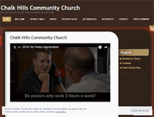 Tablet Screenshot of chalkhills.wordpress.com