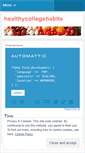 Mobile Screenshot of healthycollegehabits.wordpress.com