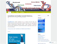 Tablet Screenshot of biyoinformatik.wordpress.com