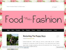 Tablet Screenshot of foodplusfashion.wordpress.com