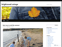 Tablet Screenshot of brightwoodcottage.wordpress.com