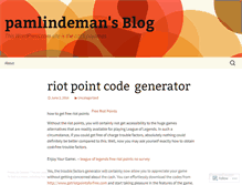 Tablet Screenshot of pamlindeman.wordpress.com