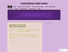 Tablet Screenshot of coexisdance.wordpress.com
