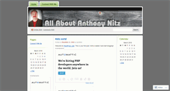 Desktop Screenshot of anthonynitz.wordpress.com