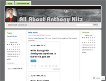 Tablet Screenshot of anthonynitz.wordpress.com