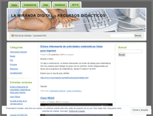 Tablet Screenshot of lamirandadigital.wordpress.com