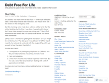 Tablet Screenshot of debtfreeforlife.wordpress.com
