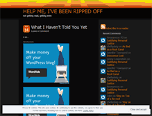 Tablet Screenshot of helpmeivebeenrippedoff.wordpress.com