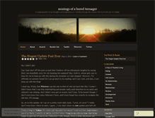Tablet Screenshot of musingsofaboredteenager.wordpress.com