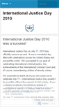 Mobile Screenshot of internationaljusticeday2010.wordpress.com