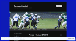 Desktop Screenshot of garingerfootball.wordpress.com