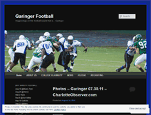 Tablet Screenshot of garingerfootball.wordpress.com