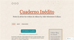Desktop Screenshot of cuadernoinedito.wordpress.com