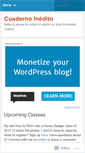 Mobile Screenshot of cuadernoinedito.wordpress.com
