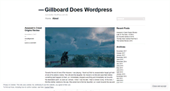 Desktop Screenshot of gillboard.wordpress.com