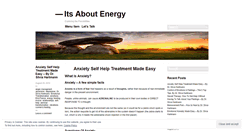 Desktop Screenshot of itsaboutenergy.wordpress.com