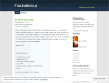 Tablet Screenshot of flackolicious.wordpress.com