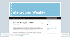 Desktop Screenshot of interactingweakly.wordpress.com