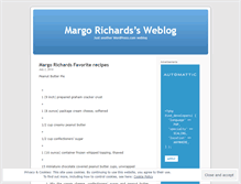 Tablet Screenshot of margorichards.wordpress.com