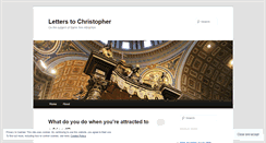 Desktop Screenshot of letterstochristopher.wordpress.com