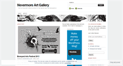 Desktop Screenshot of nevermoregallery.wordpress.com