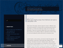 Tablet Screenshot of ethologistinprogress.wordpress.com