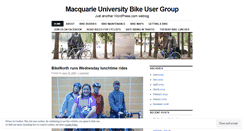 Desktop Screenshot of macquariebike.wordpress.com