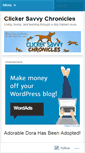 Mobile Screenshot of clickersavvychronicles.wordpress.com