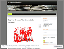 Tablet Screenshot of noseinthenews.wordpress.com
