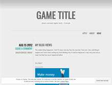 Tablet Screenshot of gametitle.wordpress.com