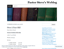 Tablet Screenshot of pastorsteveatpca.wordpress.com