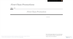 Desktop Screenshot of firstclasspromotion.wordpress.com