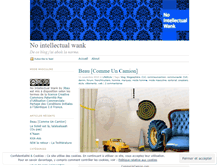 Tablet Screenshot of nointellectualwank.wordpress.com