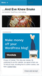 Mobile Screenshot of eveknewsnake.wordpress.com