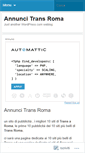 Mobile Screenshot of annuncitransroma.wordpress.com