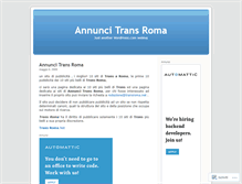 Tablet Screenshot of annuncitransroma.wordpress.com