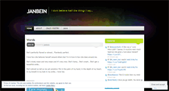 Desktop Screenshot of janbein.wordpress.com
