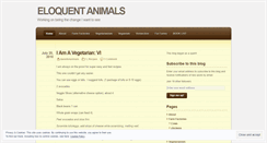 Desktop Screenshot of eloquentanimals.wordpress.com