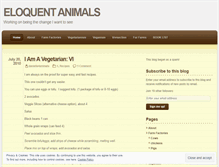 Tablet Screenshot of eloquentanimals.wordpress.com