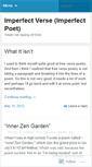 Mobile Screenshot of imperfectverse.wordpress.com