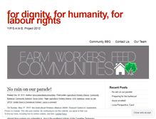 Tablet Screenshot of farmworkersfeedcommunities.wordpress.com