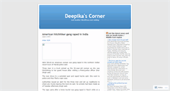 Desktop Screenshot of deepikascorner.wordpress.com