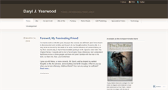Desktop Screenshot of darylyearwood.wordpress.com