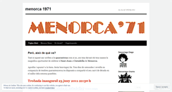 Desktop Screenshot of menorca1971.wordpress.com