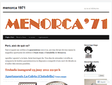 Tablet Screenshot of menorca1971.wordpress.com