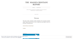 Desktop Screenshot of masseireport.wordpress.com