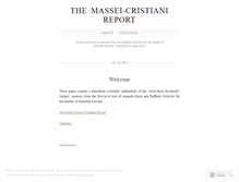 Tablet Screenshot of masseireport.wordpress.com