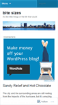 Mobile Screenshot of bitesizes.wordpress.com