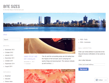 Tablet Screenshot of bitesizes.wordpress.com
